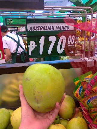 For sale! Australian mangoes for PHP170 per kilo!